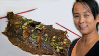 Braised Plaice Fish Chinese Style Seafood Cooking Recipe [upl. by Aelanej]