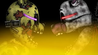 Dc2FNAF springtrap vs the blob sb fnaf security breach [upl. by Nobe]