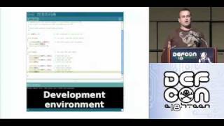 DEFCON 18 Adding the Arduino Microcontroller Development Environment to Your Security Toolbox 13 [upl. by Aikim]