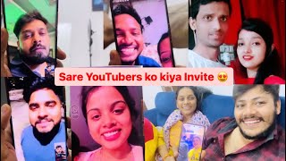 YouTubers Ko Kiya Invite  Ankush Saxena  Swati Shrivastav [upl. by Jarad]