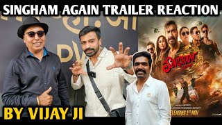 Singham Again Movie Trailer Reaction  By Vijay Ji  Ajay Devgn  Akshay K Tiger S Rohit S Ravi B [upl. by Patrizius434]