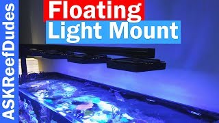 Floating Lights  Peninsula Saltwater aquarium suspended light mount  ecotech radion xr15w pro [upl. by Assilym]