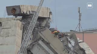 Italy multiple dead in motorway bridge collapse in Genoa [upl. by Silloh182]