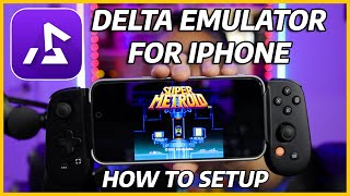 Delta Emulator Setup On Iphone Tutorial  Play Nintendo Games [upl. by Nelloc766]