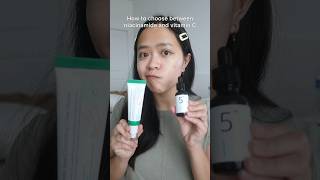 Niacinamide vs Vitamin C acneskin skincareshorts skincaretips acneskincare darkspots [upl. by Dichy]