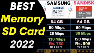 Best MicroSD Memory Cards in 2022  32GB 64GB 128GB memory cards [upl. by Carmelita]