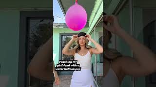 Balloon prank on gf couplegoals coupleprank prank [upl. by Geibel]