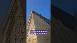 Mexicanos ingeniosos en la construcción en USA 👏🇲🇽🇺🇲 construction roofing skills usa mexico [upl. by Daisey679]