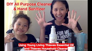 DIY All Purpose Cleaner and Hand Sanitizer using Thieves [upl. by Rennat]