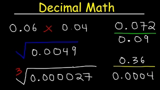 Multiplying Decimals and Dividing Decimals  The Easy Way [upl. by Atiras496]