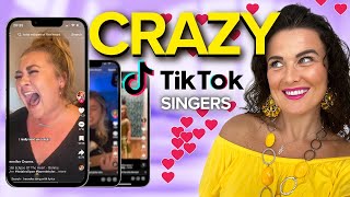 Vocal Coach Reacts to Crazy TikTok Singers pt31 [upl. by Ardnos822]