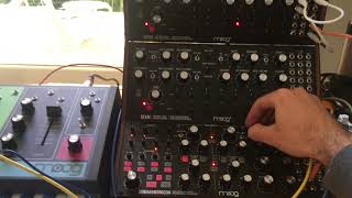 Moog Sound Studio — Subharmonicon  DFAM x2  Grandmother  Impro 2 [upl. by Steffie]