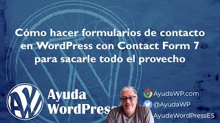 Cómo hacer formularios en WordPress con Contact Form 7 [upl. by Fraase]