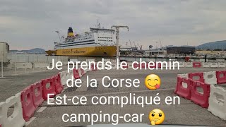 36Corse Ferries pour la Corse en campingcar campingcar vanlife découverte [upl. by Yolanthe]