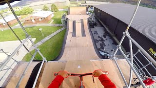 CRAZY SCOOTER TRICKS ON BIGGEST RAMP IN AMERICA [upl. by Spada]