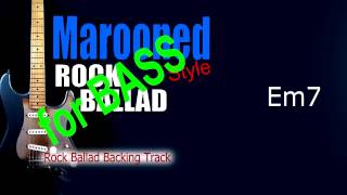 Marooned Rock Ballad BASS Backing Track 73 Bpm Highest Quality [upl. by Geanine12]