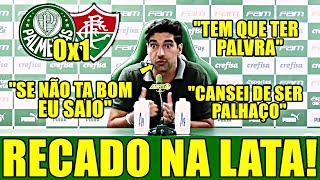 COLETIVA DE ABEL FERREIRA APÓS PALMEIRAS X FLUMINENSE [upl. by Akemahs]