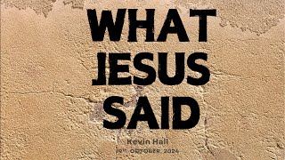 Portlife Church Seaview 20th October  What Jesus Said [upl. by Staci]