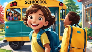 First Day of School Rhyme Song  Popular Nursery Rhyme amp Lyrics for Kids  Educational Kids Songs [upl. by Robina566]