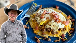 Breakfast Tostada  Mexican Breakfast Skillet [upl. by Ilario]