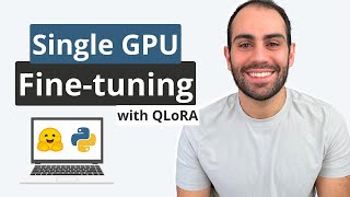 QLoRA—How to Finetune an LLM on a Single GPU w Python Code [upl. by Beitch]