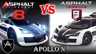 Apollo N Asphalt 8 vs Asphalt 9 [upl. by Hyacinth]