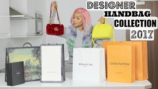 DESIGNER HANDBAG COLLECTION  GUCCI GIVENCHY CHANEL YSL LV [upl. by Afnin]