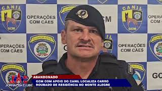 GCM com apoio do canil localiza carro roubado de residência em Ribeirão  Jornal da Clube 091124 [upl. by Ahsielat668]