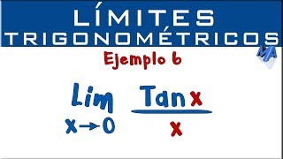 Límites Trigonométricos  Ejemplo 6  Tangente de x sobre x [upl. by Walliw]