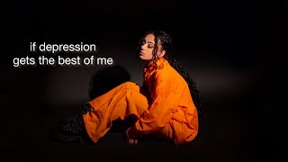 Zevia  if depression gets the best of me Official Lyric Video [upl. by Yelsha510]