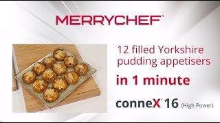 Merrychef conneX  12 Yorkshire puddings in 1 minute [upl. by Oric]