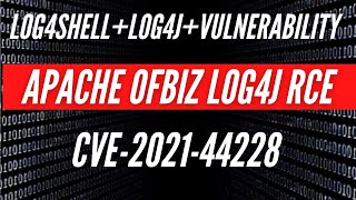 Apache OFBiz Log4j RCE  0day  CVE202144228  POC  Log4shell  log4j vulnerability [upl. by Ainafets]