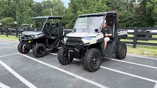 Can Am Defender VS Polaris Ranger [upl. by Joktan]