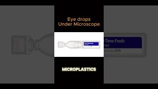 Microplastics in initial drop of eye drops Let’s find out under the microscope plastic eyedrop [upl. by Eenaj]