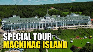 Exploring Mackinac Island  Historic Grand Hotel with Drone View [upl. by Eelrak224]