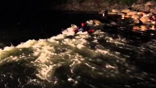 Whitewater Rafting Cablecam  Whitewater Rafting at Night [upl. by Bertila]