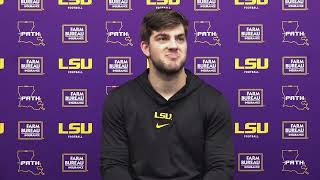 LSU QB Garrett Nussmeier  Nov 5 2024 [upl. by Atnuahc309]