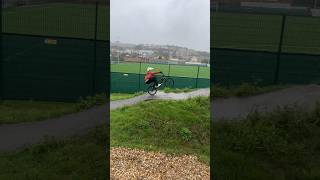 Pumptrack skills at Newhaven 😃☔️ tarmac pumptrack bmxrace [upl. by Cottle]