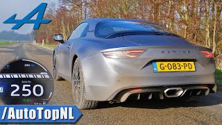 Alpine A110S 0250kmh ACCELERATION TOP SPEED amp Exhaust SOUND by AutoTopNL [upl. by Pacificas]