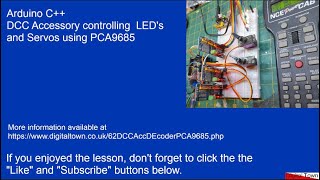 Arduino C Arduino based DCC Accessory decoder controlling servos and LEDs for points and lights [upl. by Biddy]