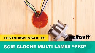 Scie avec 5 lames à changement rapide  Sciecloche multilames « Professional »  wolfcraft [upl. by Fornof590]