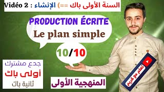 Production écrite  le plan simple [upl. by Benjamin]