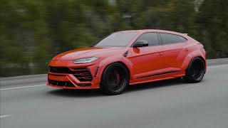 Widebody Lamborghini Urus lowered on 23s 4K [upl. by Thanh]