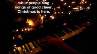 Carol of the bells on piano  Lyrics [upl. by Adrahs]