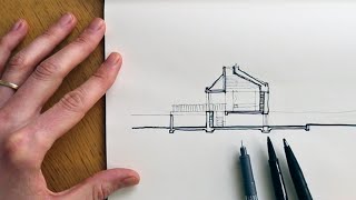 Mastering Architectural Sketching The Art of Line Weight [upl. by Ayhtnic]