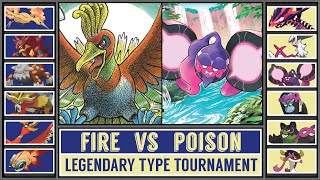 FIRE vs POISON  Legendary Pokémon Type Tournament Battle 4 [upl. by Dewhirst]