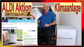 ALDI Aktion Mobile Klimaanlage ❆ AEG 12000 BTUh Klimagerät mit Abluftschlauch  Prima Klima 2024 [upl. by Stoffel]