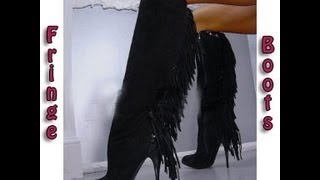 DIY Guide to Make Designer Fringe Boots [upl. by Akemal]