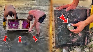 Treasure Hunting With Metal Detector We Found Abandoned Old Safes In The River [upl. by Sikes]