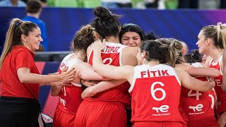 FIBA 2023 Kadınlar Avrupa Şampiyonası  Macaristan  Türkiye Maç Özeti [upl. by Weaks355]